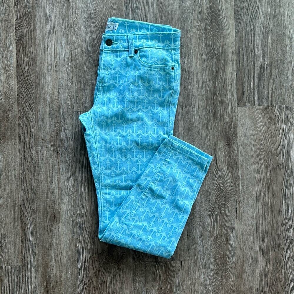 Vineyard Vines Anchor Mid Rise Skinny Jeans Size 6 Women's